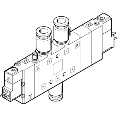 Распределитель с электромагнитным управлением Festo CPE24-M3H-5/3GS-QS-12