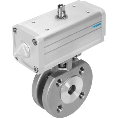 Шаровой кран с приводом Festo VZBC-40-FF-40-22-F0507-V4V4T-PP60-R-90-C Ру40 Ду40 (PN40 DN40)