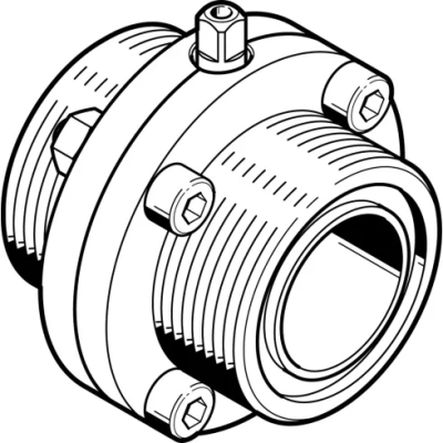 Поворотный затвор пищевой Festo VZFB-SZ-11/2&rdquo;-TT-V2V2V