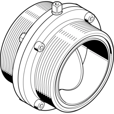 Поворотный затвор пищевой Festo VZFB-SZ-4&rdquo;-TT-V2V2V