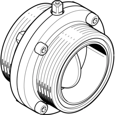 Поворотный затвор пищевой Festo VZFB-SZ-3&rdquo;-TT-V2V2E