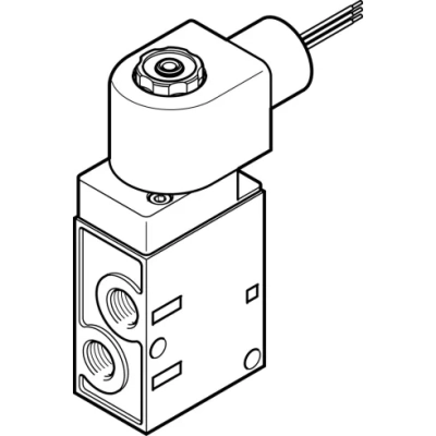 Распределитель с электромагнитным управлением Festo MFH-3-1/4-24-NPT-EX