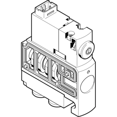 Распределитель с электромагнитным управлением Festo CPVSC1-M1H-K-T-Q3C