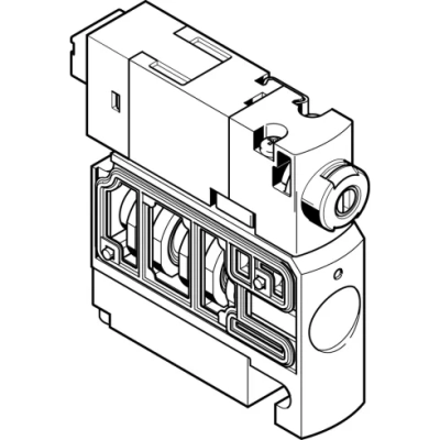 Распределитель с электромагнитным управлением Festo CPVSC1-M1LH-M-H-M5