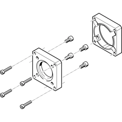 Фланец электродвигателя Festo EAMF-A-48A-60G/H