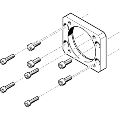 Фланец электродвигателя Festo EAMF-A-62B-70A