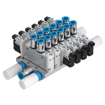 Блок распределителей с монтажом на плиту Festo VTUG-10-SS2-B1T-Q6LA-UL-Q4S-G3K+S3