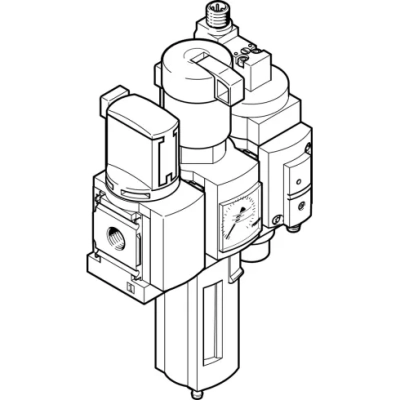 Блок подготовки воздуха, комбинация Festo MSB4-1/4:C3:J120:D14-WP