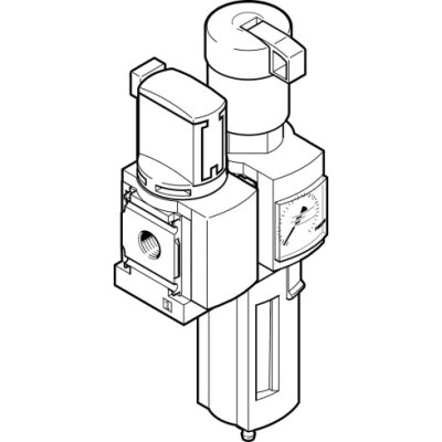 Блок подготовки воздуха, комбинация Festo MSB4-1/4:C3:J120-WP