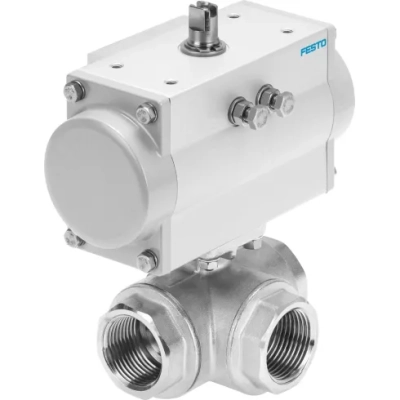Шаровой кран с приводом Festo VZBM-A-2-RP-25-F-3T-B2-PB120 Ру25 Ду50 (PN25 DN50)